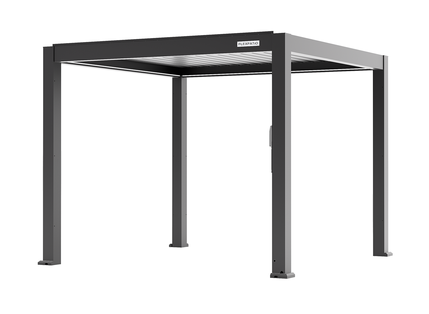 FlexPatio POWER+ PRO pergola with built-in electrical outlets