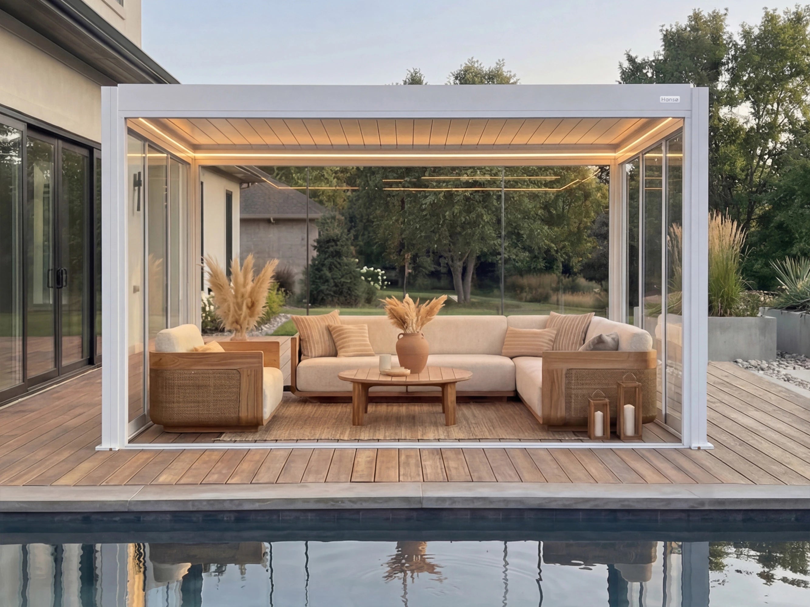 Hanso Horizon modern installation with clean architectural lines and slat walls